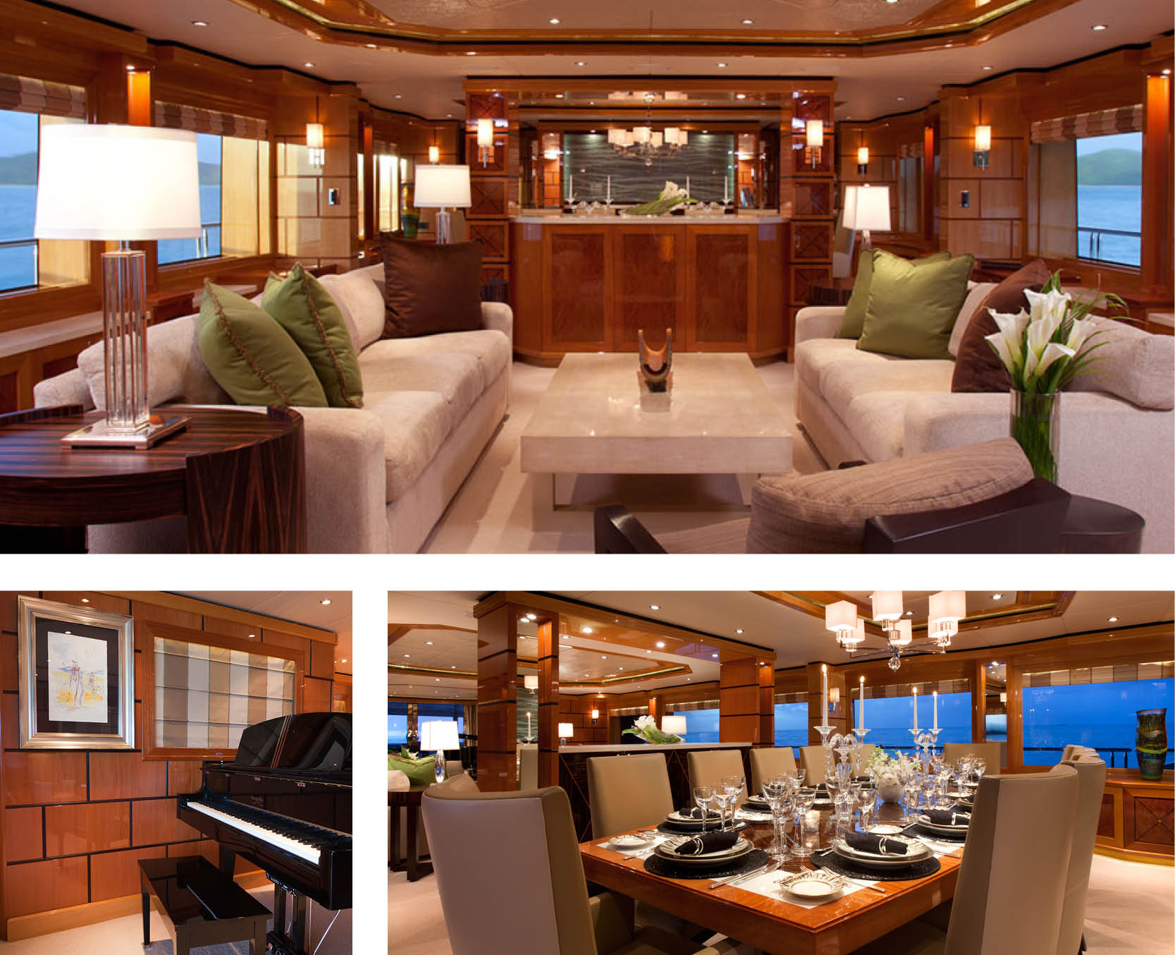 Impromptu Yacht Charter Main Salon and dining