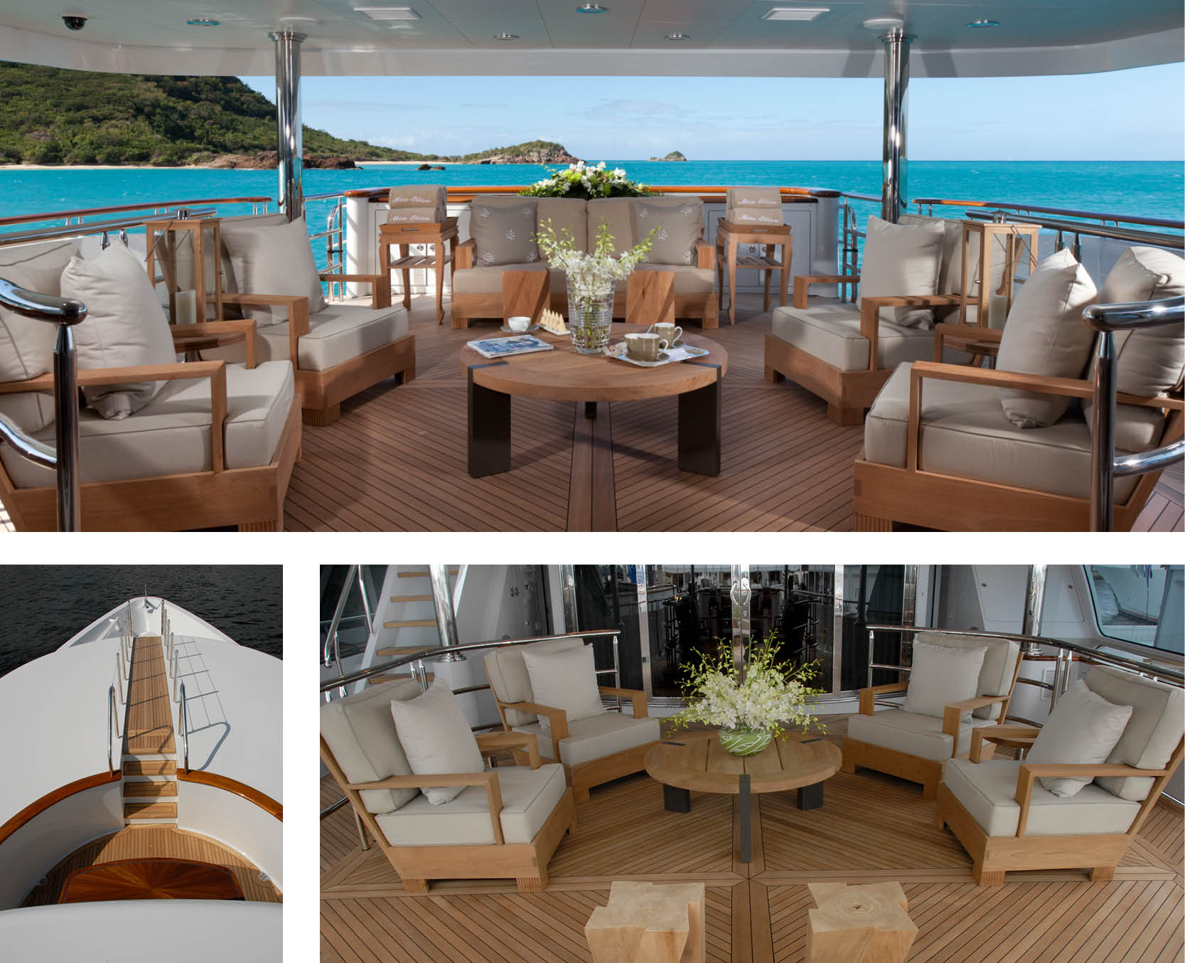 superyacht charter impromptu main deck